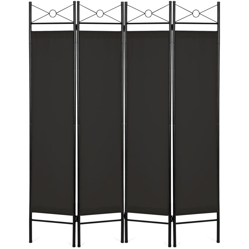 Best Choice Products 6ft 4-Panel Folding Privacy Screen Room Divider Decoration Accent w/ Steel Frame, 1 of 8