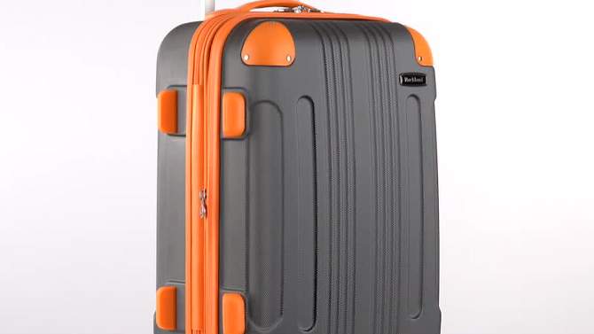 Rockland Sonic Expandable Hardside Carry On Spinner Suitcase, 2 of 9, play video