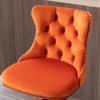 NicBex Dining Chairs Set of 2 Bar Stool Upholstered Chair Swivel Velvet chairs with Backs Comfortable Tufted for Home Pub and Kitchen Island - 4 of 4