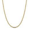 Black Bow Jewelry 3.75mm 14k Yellow Gold Hollow Open D/C Cable Chain Necklace - 2 of 4