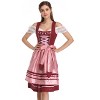 Women's Dress Costumes Set 3 Pieces Square Neck Dress for Party - 3 of 4