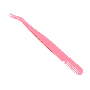 Unique Bargains Women's Eyelash Extension Tweezers with Combs 1 Pc - 1 of 3