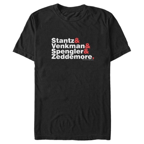 Men's Ghostbusters Stacked Names T-shirt - Black - 3x Large : Target