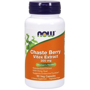 Chaste Berry Vitex Extract 300mg by Now Foods  -  90 VegCap - 1 of 2