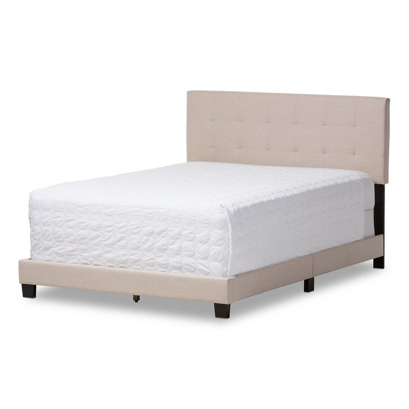 Brookfield Modern And Contemporary Fabric Upholstered Grid - Tufting Bed - Queen - Baxton Studio, 1 of 8
