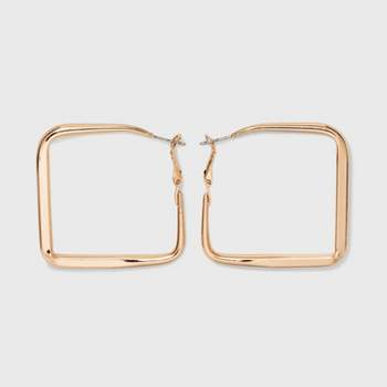 Square Hoop Earrings - Universal Thread™ Gold
