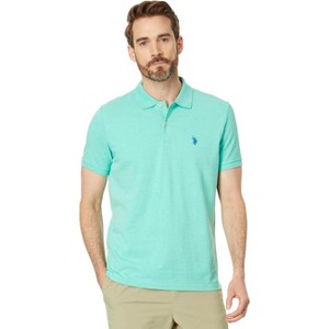 U.S. Polo Assn. Men's Slim Fit Solid Pique Polo With Small Pony Polo Shirt - 1 of 3