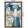 Trends International The Amida Waterfall in the Far Reaches of the Kisokaido Road Framed Wall Poster Prints - 3 of 4