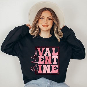 Simply Sage Market Women's Graphic Sweatshirt Be Mine Valentine Block - 1 of 4