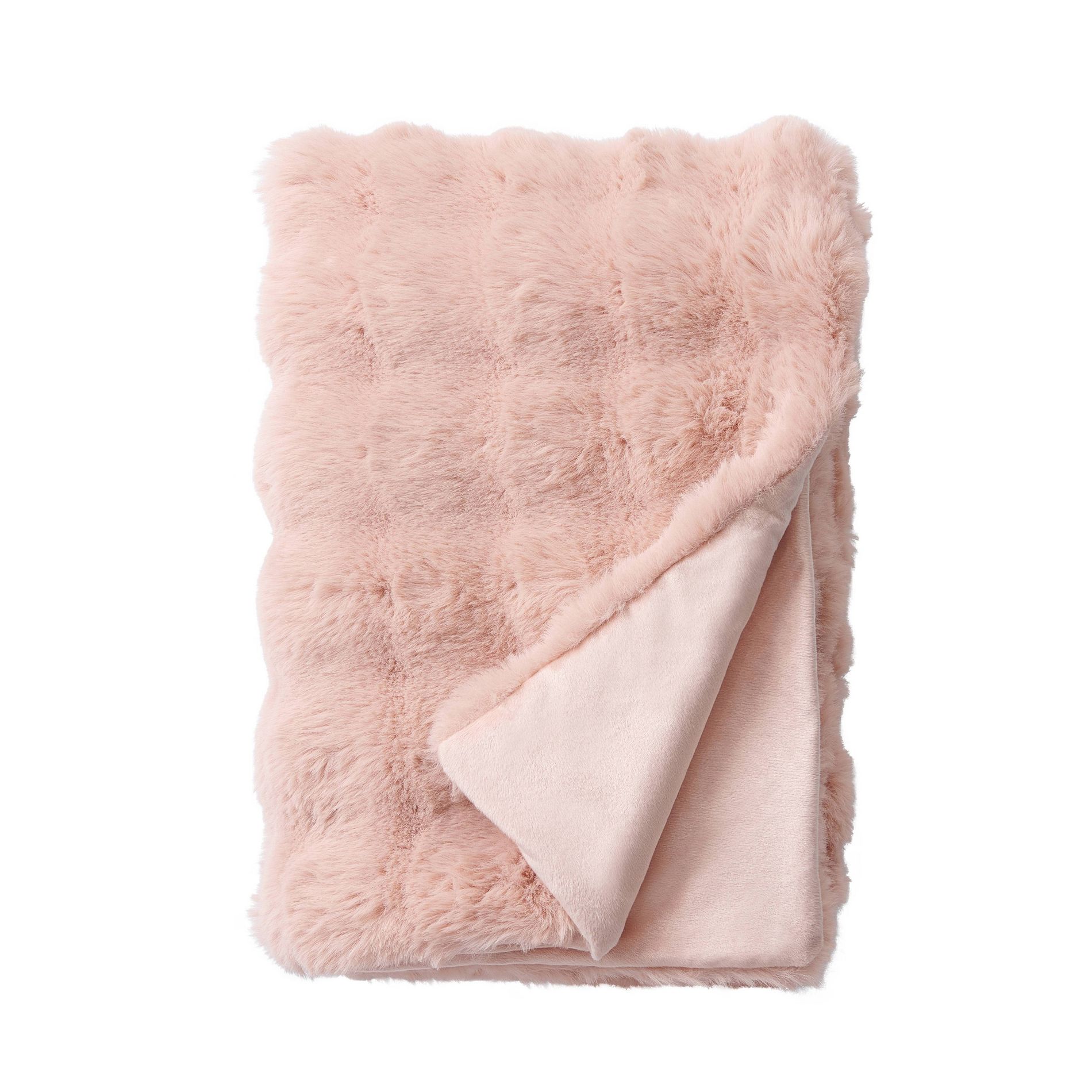 Bubble Faux Fur Throw Blanket