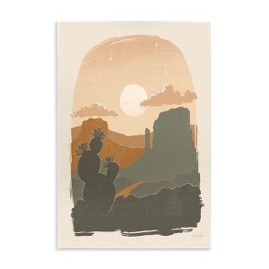 Stupell Industries Sunset Desert Canyon Silhouette, 13" x 19" - 1 of 4