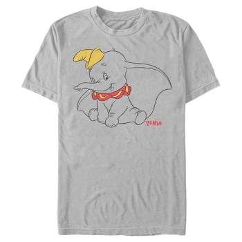 Boy\'s Dumbo Sitting Cutely Outline Target : T-shirt