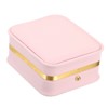 Unique Bargains Velvet Cloth PU Leather Single Slot Jewelry Holder Necklace Box - 3 of 4