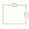 Amanti Art Woodgrain Stripe Blonde Framed Magnetic Dry Erase Board - 4 of 4