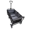 ORRD Collapsible Folding Wagon Cart with 360° Wheels, Heavy Duty Utility Cart for Beach Camping Grocery Shopping, Supports 360lbs - 4 of 4