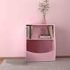 Kids Bookshelf,Book Storage Organizer,2-Tier Kids Bookcase with Open Compartments for Bedroom,Livingroom,Playroom - 4 of 4