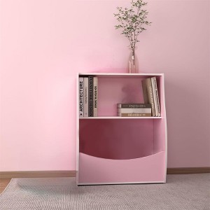 Kids Bookshelf - Book Storage Organizer, 2-Tier Kids Bookcase with Open Compartments for Bedroom, Livingroom, Playroom - 1 of 4