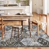 Washable Rug Vintage Floral Floor Carpet with Anti Slip Backing - 4 of 4