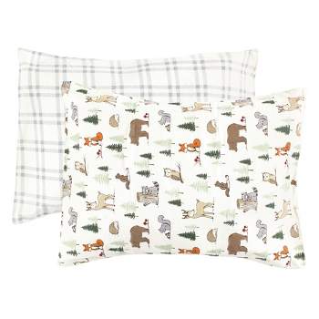 Hudson Baby Cotton Toddler Pillow Case, Forest Animals, One Size