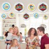 Big Dot of Happiness Teacher Retirement - Hanging Happy Retirement Party Tissue Decoration Kit - Paper Fans - Set of 9 - 3 of 4