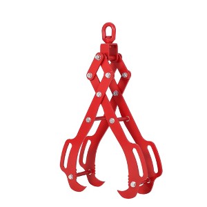 Log Tongs, Log Lifting Tongs Heavy Duty Grapple Timber Claw, Claw Lumber Skidding Tongs Logging Grabber, Timber Claw Hook, Red - 1 of 4