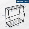 Garden Tool Organizer, Yard Tool Tower Rack for Garage Organization, Up to 43 Long-Handled Tools, Metal Garden Tool Stand with 14 Hooks for Yard Shed - 2 of 4
