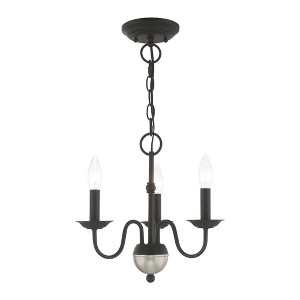 Livex Lighting Windsor 3 - Light Chandelier in  Black - 1 of 2