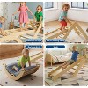 COZONY Foldable Wooden Climbing Set, 8-in-1 Baby Climber with Arch Ramp and Ladder for Indoor Toddler Play Activity - 4 of 4