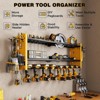Hausource 3-Tier Power Tool Organizer Shelving Heavy Duty Storage Rack, Yellow - 4 of 4