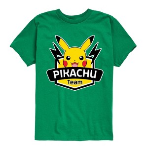 Boys' - Pokémon - Team Pikachu Badge Short Sleeve Graphic T-Shirt - 1 of 4