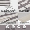DOMETOUR 2PCS Set Outdoor Lounge Chair Cushion Replacement Patio Funiture Seat Cushion Chaise Lounge Cushion-Grey/white - 4 of 4