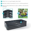 Sunnydaze Raised Corrugated Galvanized Steel Rectangle Garden Bed for Plants, Vegetables, and Flowers - 48" L x 11.75" H - 2 of 4