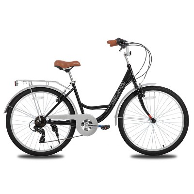 HILAND Flare Cruiser City Bike for Adults, Black