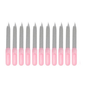 Unique Bargains Durable Stainless Steel Nail Files 10 Pcs - 1 of 4