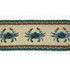 Earth Rugs Rustic Blue Crab Oval Stair Tread – Coastal & Farmhouse Decor 27"x8.25" - 2 of 3