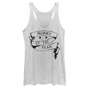 Women's Lost Gods Halloween Mummy of the Year Racerback Tank Top - 1 of 4