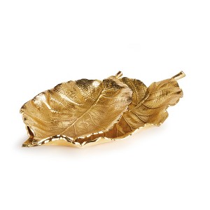 Plum & Post Alegra Leaf Trays, Set Of 2 - 1 of 3