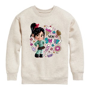Boys' - Disney - Life Size Von Sweet Graphic Long Sleeve Fleece Sweatshirt - 1 of 4