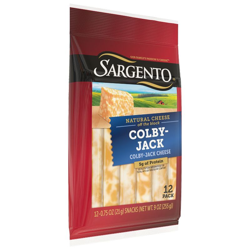 Sargento Natural Colby-Jack Cheese Sticks - 9oz/12ct, 4 of 10