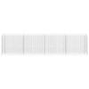 vidaXL Gabion Raised Bed Silver Galvanized Steel 141.7 x 11.8 x 35.4 in - 4 of 4