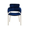 Meridian Furniture,Yara Velvet Dining Chair, Set of 2 - 3 of 4
