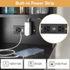 Vanity Mirror with Lights, Table Set & Power Outlet, Makeup Vanity Table with 12 Bulbs with 4 Drawer, 3 Lighting Colors Vanity Desk - 4 of 4