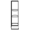 vidaXL Black Metal Plant Stand - Four-Tiered Flower Stand - Sturdy and Durable - Versatile Size - Modern Design - 4 of 4