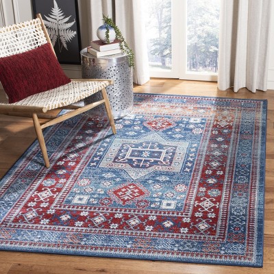 Safavieh Kazak Red and Blue Synthetic 8' x 10' Area Rug
