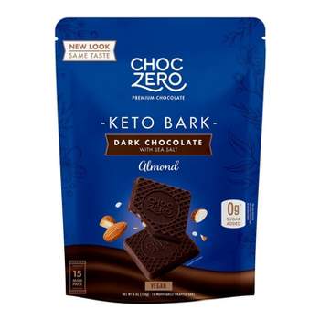 Choc Zero Dark Chocolate Almond Keto Bark - 6oz