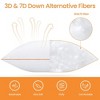 DSVIMOY Support Pillow Luxury Neck Support Pillow Set for Back Stomach and Side Sleepers, White, 16.5"*11.5"*7" - 4 of 4