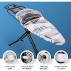 Bartnelli 43"x13" Cotton Ironing Board Cover, 2 Looped Straps, Beige Floral - 4 of 4