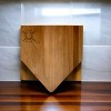 Slickblue Baseball-Themed Home Plate Cutting Board, 14"x18" – Great for Grilling & Sports Events - 3 of 3