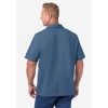 KingSize Men's Big & Tall Lightweight Stretch Mesh Piqué Button Down Shirt - 3 of 4