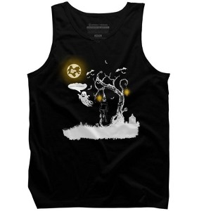 Men's Design By Humans Happy Halloween By Gheofast Tank Top - 1 of 4